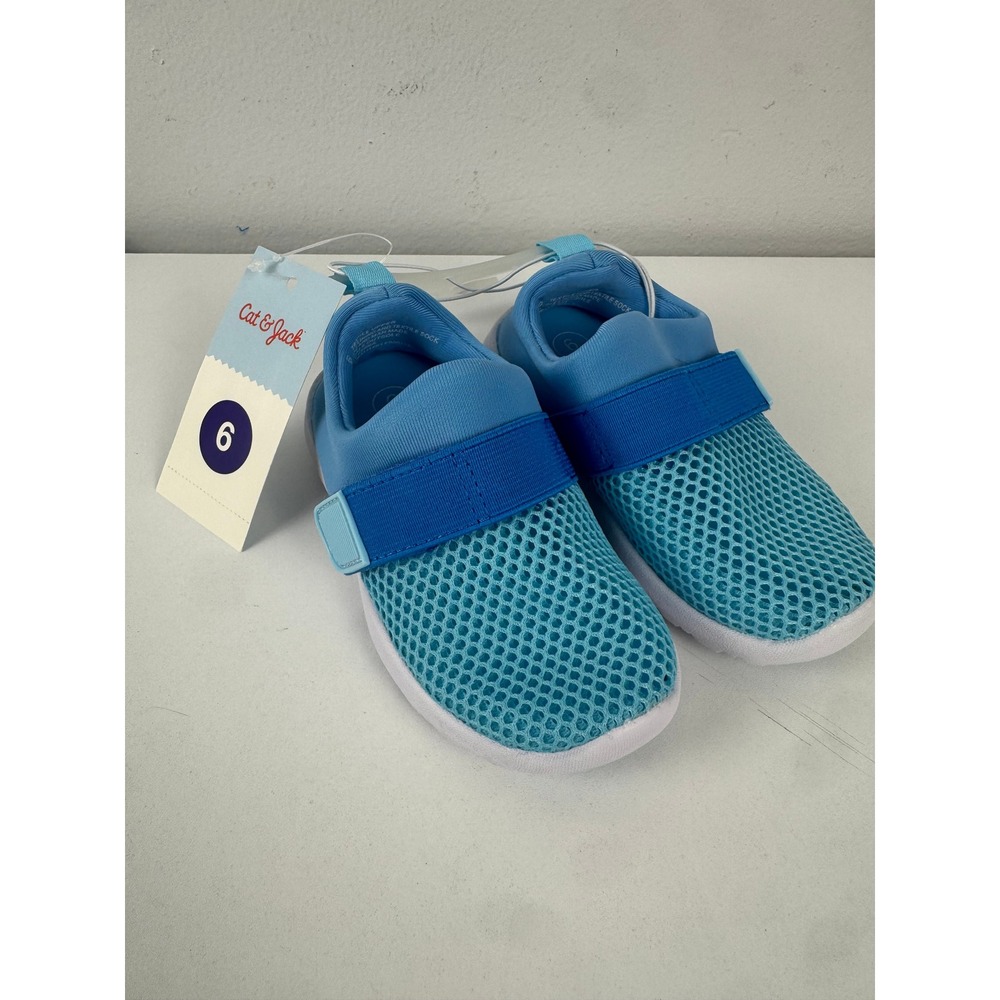 Cat & Jack Toddler Austen Slip-On Mesh Sneakers Blue Size 6 NWT 093 11 1491